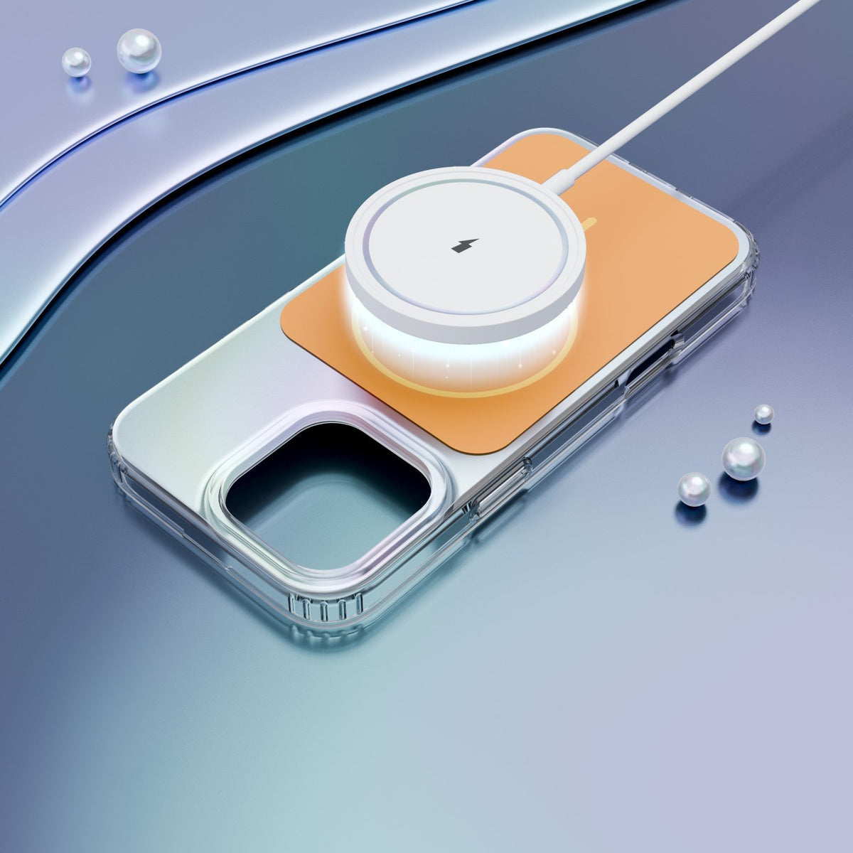 Etteri Hidden Pearl vāciņš iPhone 16 Pro Max 6,9", oranžs