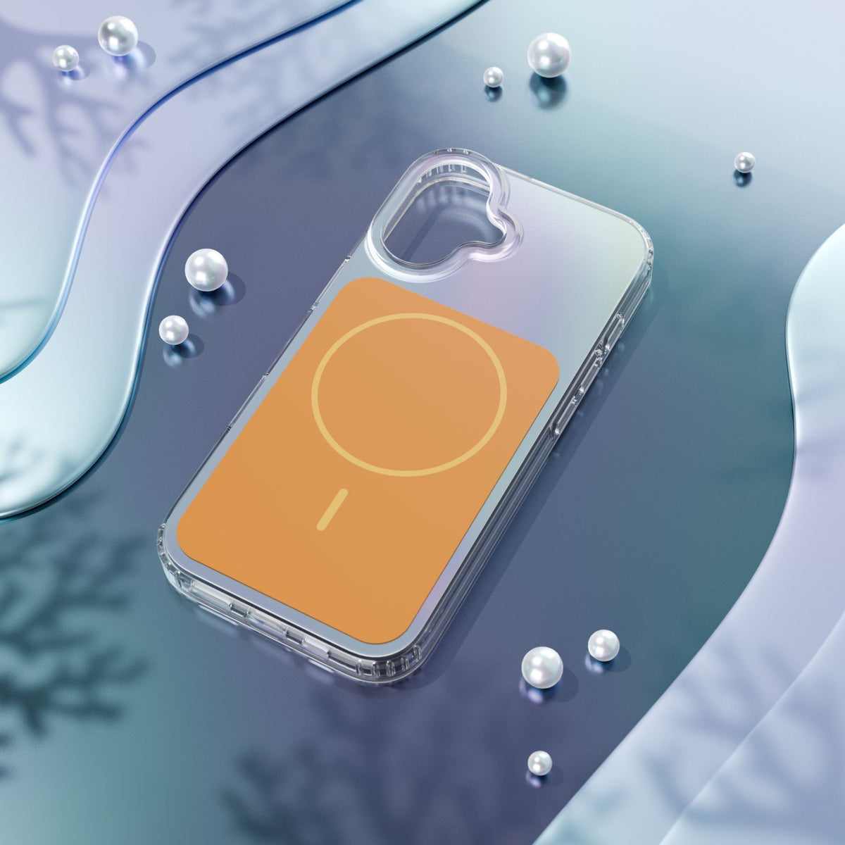 Etteri Hidden Pearl vāciņš iPhone 17 6,3", oranžs