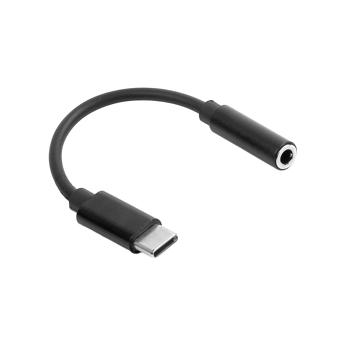 Maxlife adapteris audio MXJC-02 jack 3,5 mm - USB-C, melns