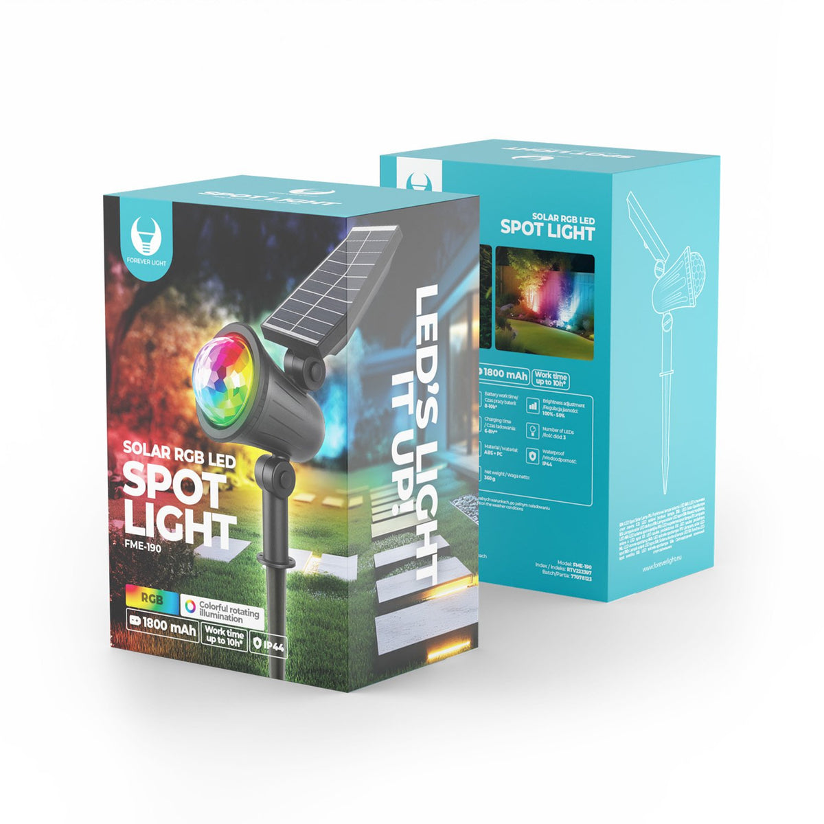 Forever Light gaisma Forever LED saules Spot Sunari FME-190 RGB
