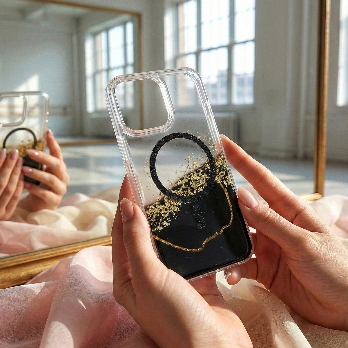 Epoxy MagSafe vāciņš iPhone 16 Pro Max 6,9", melns