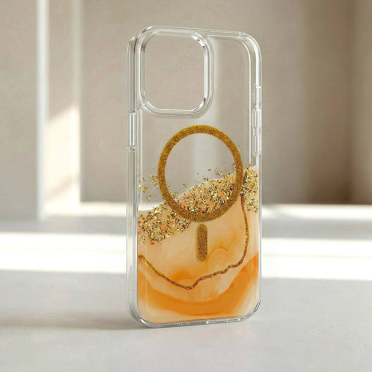 Epoxy MagSafe vāciņš iPhone 15 Pro 6,1", oranžs