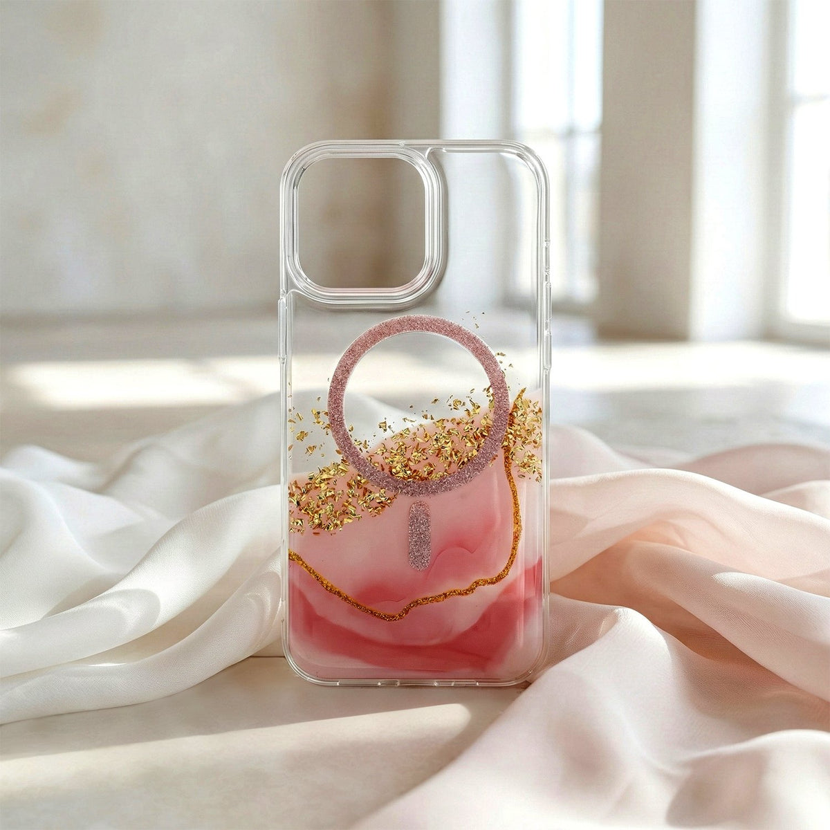 Epoxy MagSafe vāciņš Samsung Galaxy S25 FE, rozā