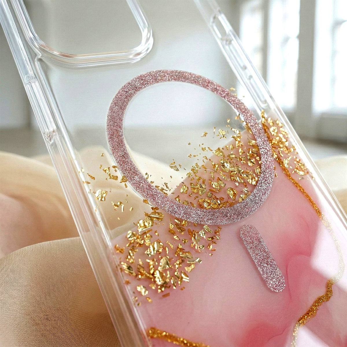 Epoxy MagSafe vāciņš iPhone 15 6,1", rozā