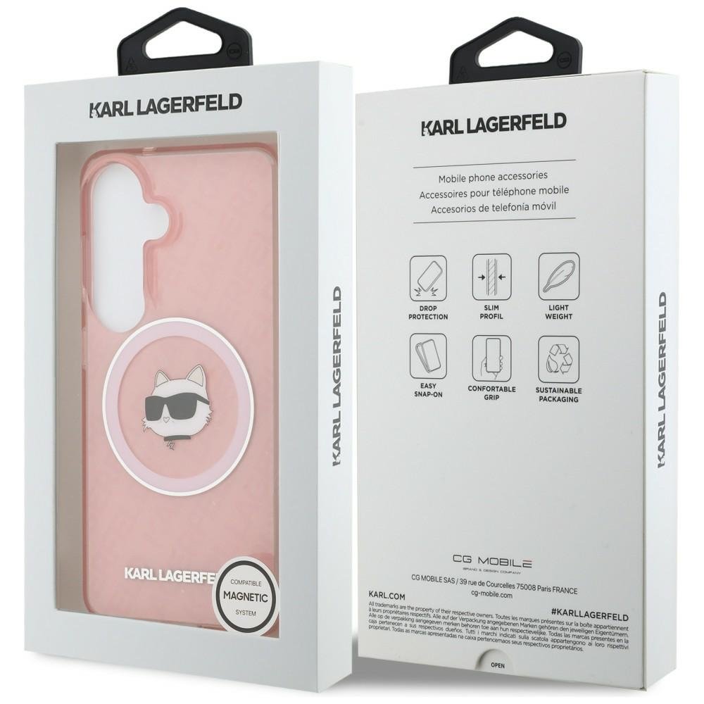 Karl Lagerfeld MagSafe vāciņš Samsung Galaxy S26 rozā
