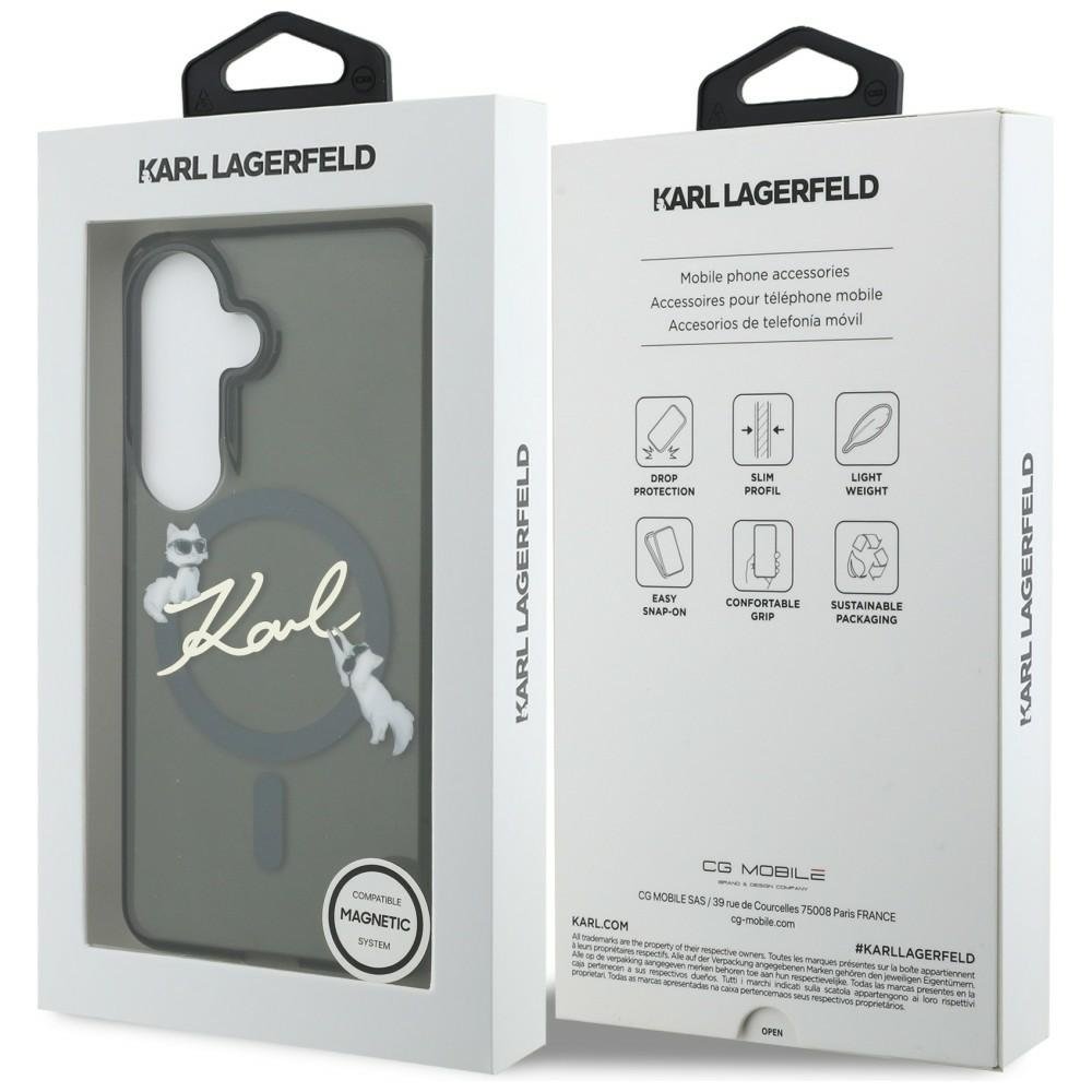 Karl Lagerfeld MagSafe vāciņš Samsung Galaxy S26 Plus melns