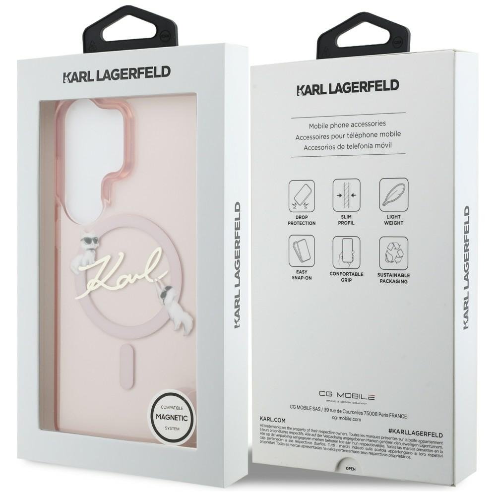 Karl Lagerfeld MagSafe vāciņš Samsung Galaxy S26 Ultra rozā