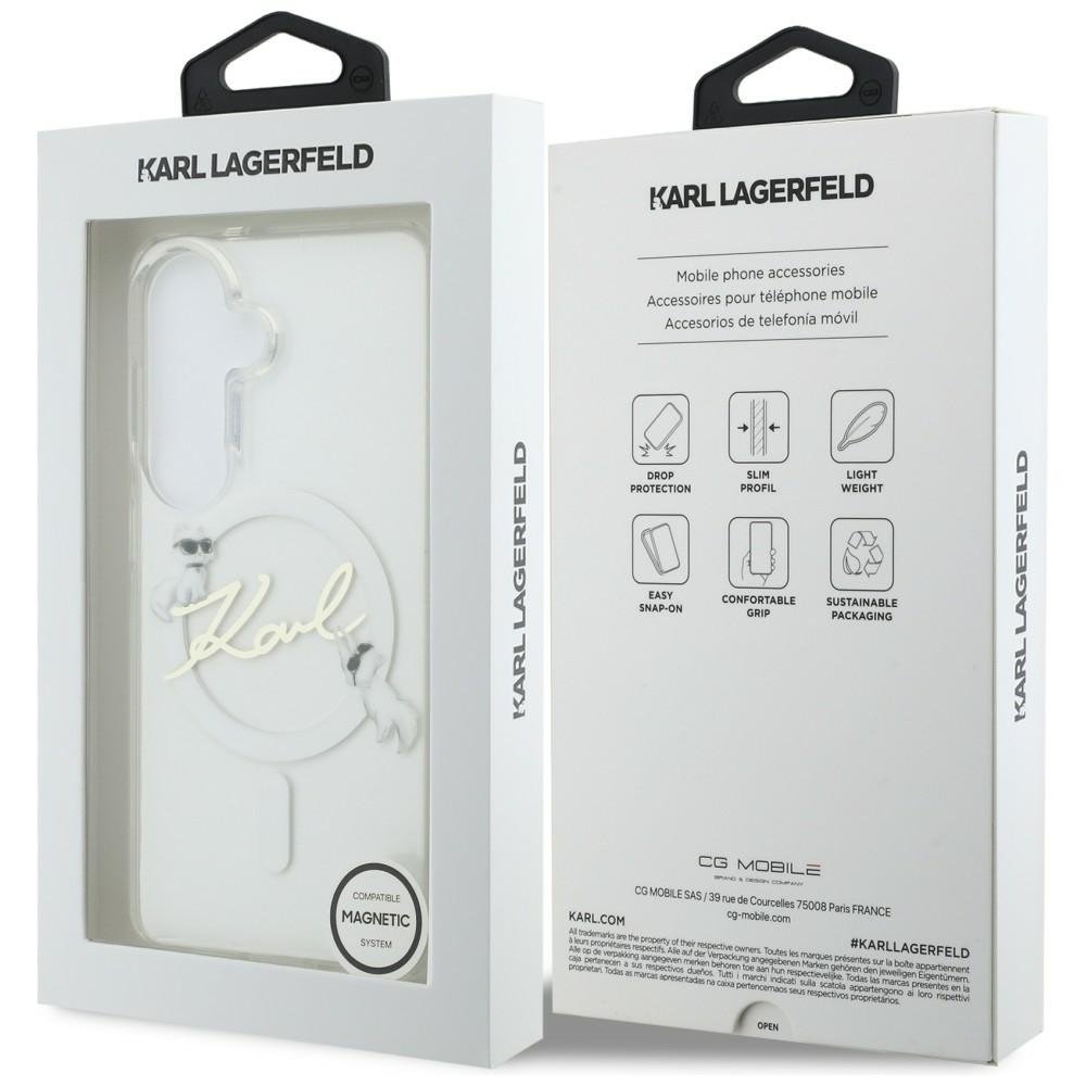 Karl Lagerfeld MagSafe vāciņš Samsung Galaxy S26 caurspīdīgs, caurspīdīgs