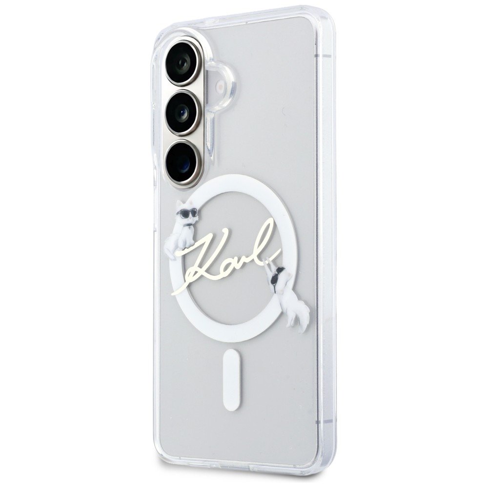 Karl Lagerfeld MagSafe vāciņš Samsung Galaxy S26 Plus caurspīdīgs, caurspīdīgs