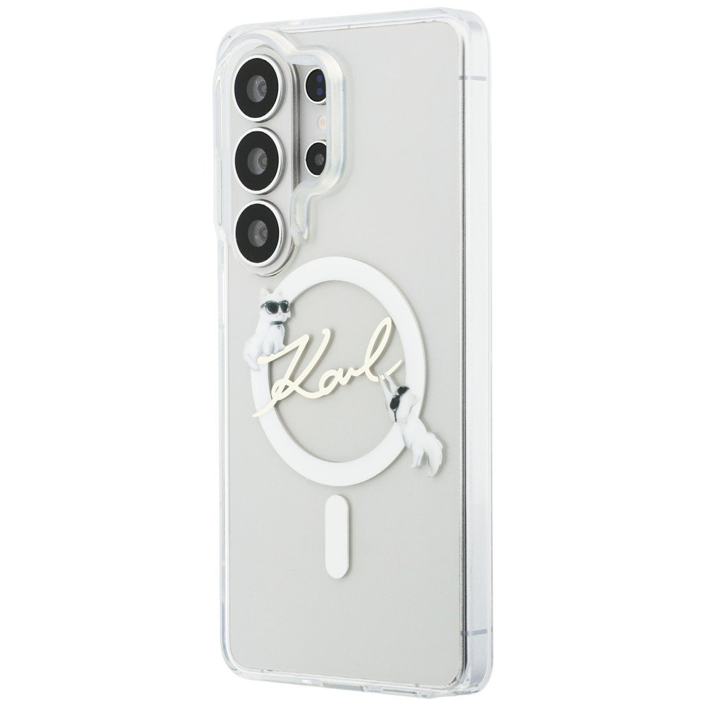 Karl Lagerfeld MagSafe vāciņš Samsung Galaxy S26 Ultra caurspīdīgs, caurspīdīgs