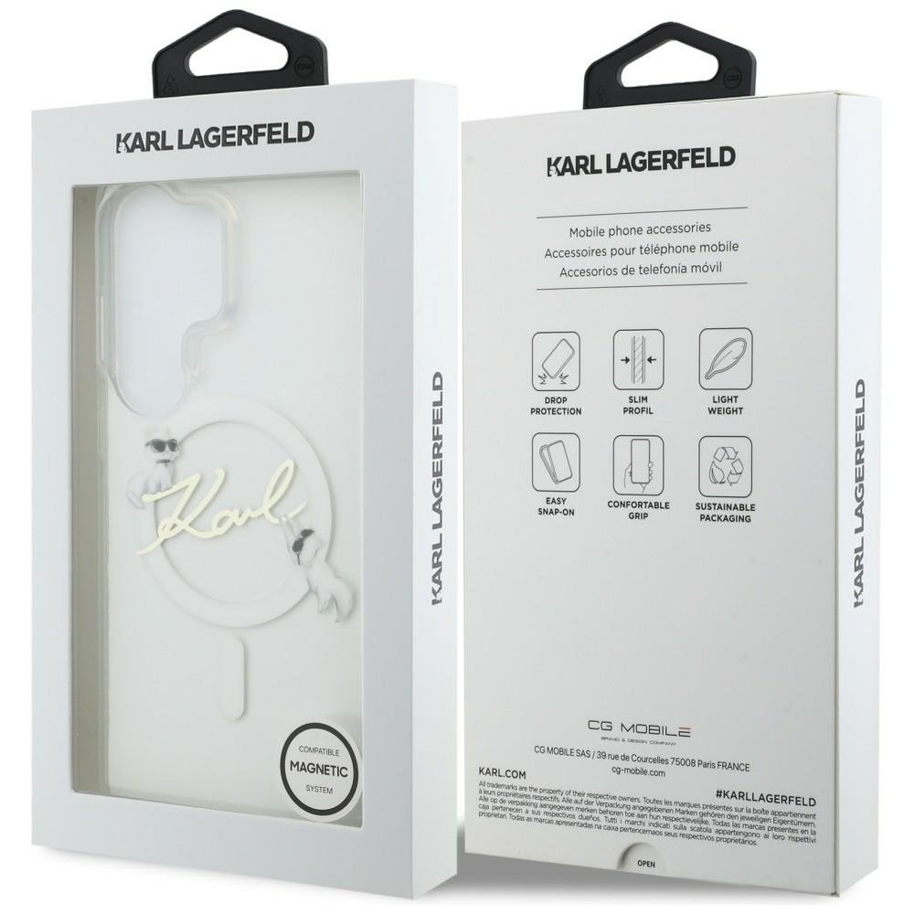Karl Lagerfeld MagSafe vāciņš Samsung Galaxy S26 Ultra caurspīdīgs, caurspīdīgs