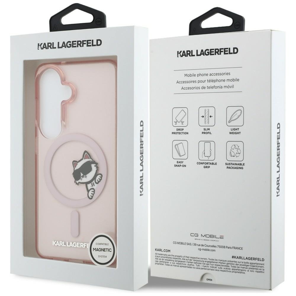 Karl Lagerfeld MagSafe vāciņš Samsung Galaxy S26 rozā