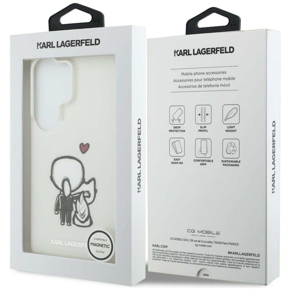 Karl Lagerfeld MagSafe vāciņš Samsung Galaxy S26 Ultra caurspīdīgs, caurspīdīgs