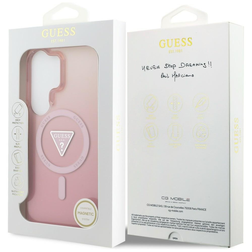 Guess MagSafe vāciņš Samsung Galaxy S26 Ultra rozā