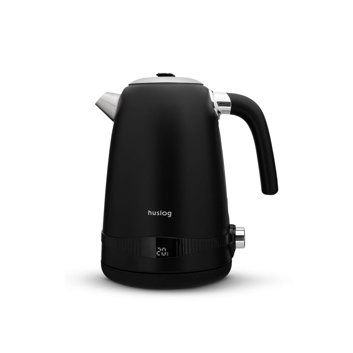 Huslog tējkanna retro ar temperatūras vadību melna 1,7L 2200W