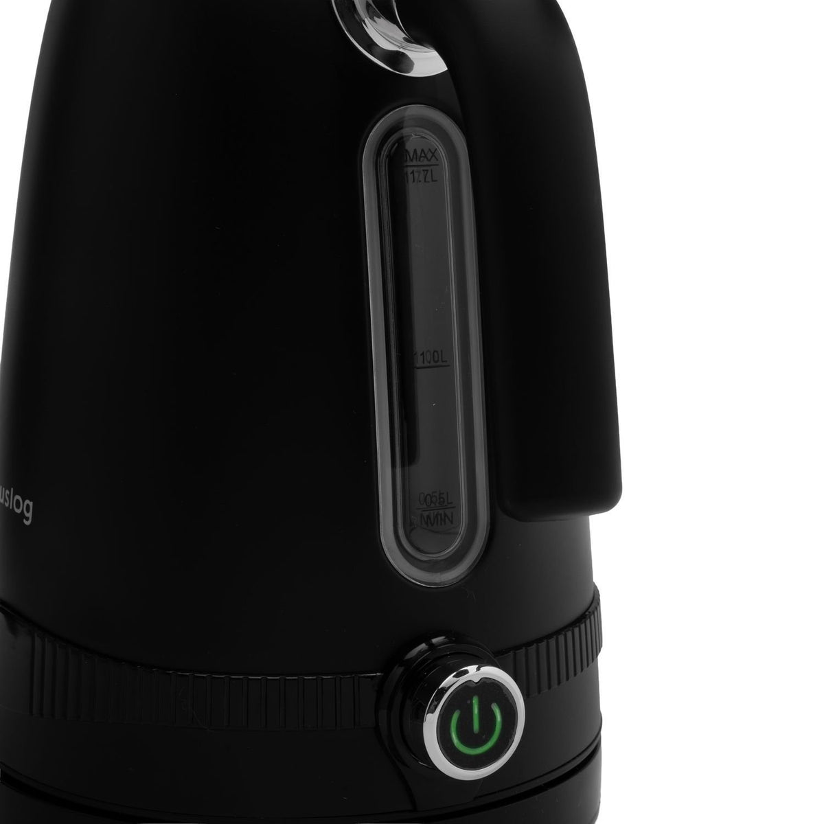 Huslog tējkanna retro ar temperatūras vadību melna 1,7L 2200W