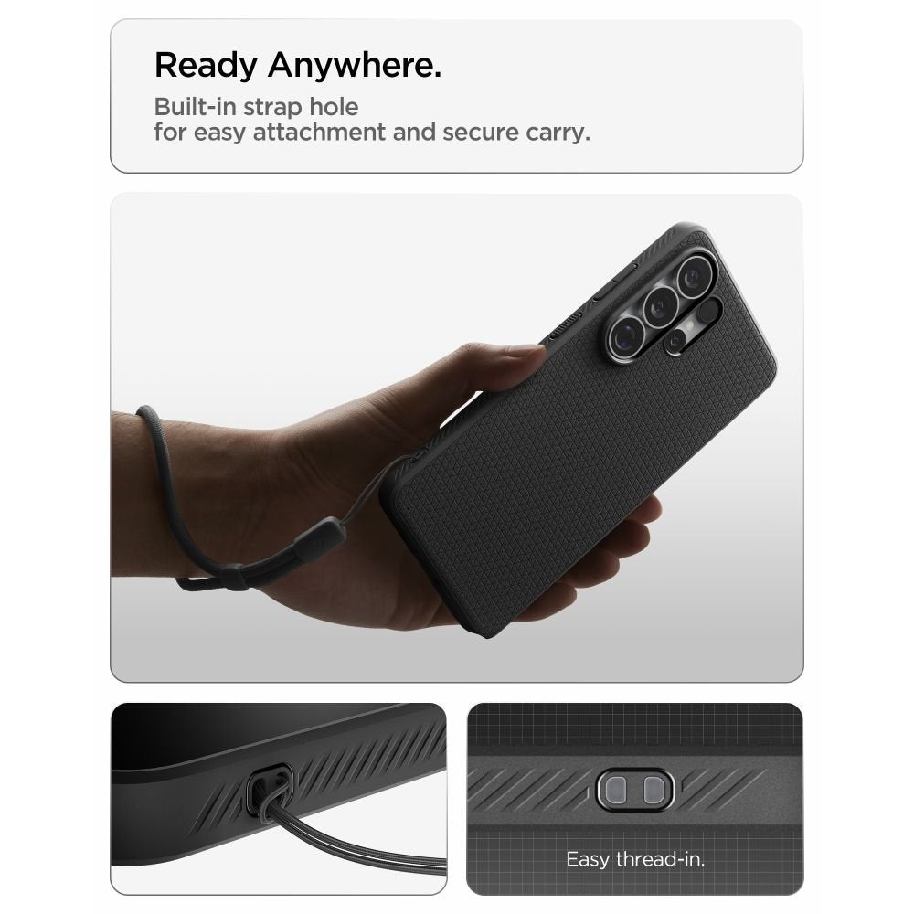 SPIGEN LIQUID AIR GALAXY S26 ULTRA MATĒTĀ MELNA