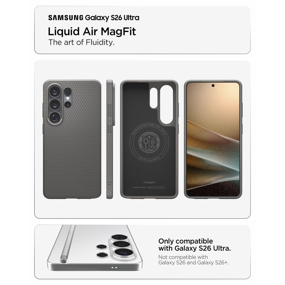 SPIGEN LIQUID AIR MAG MAGSAFE GALAXY S26 ULTRA MARMORA PELĒKA