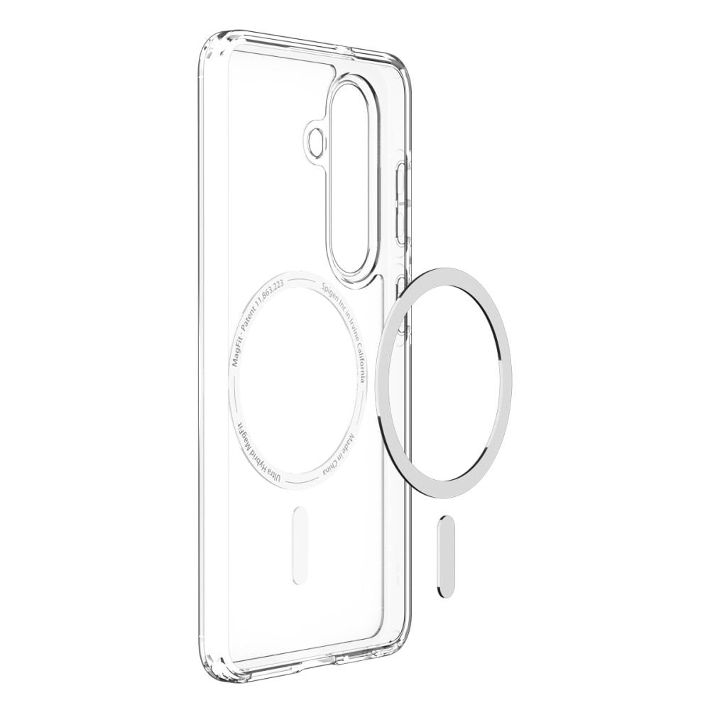 Spigen Ultra Hybrid MagSafe vāciņš Samsung Galaxy S26, caurspīdīgs/balts
