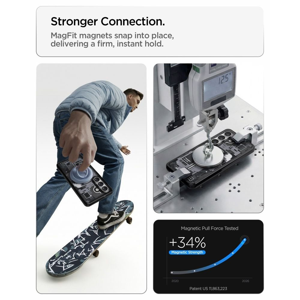 Spigen Ultra Hybrid MagSafe Zero One vāciņš Samsung Galaxy S26+, melns
