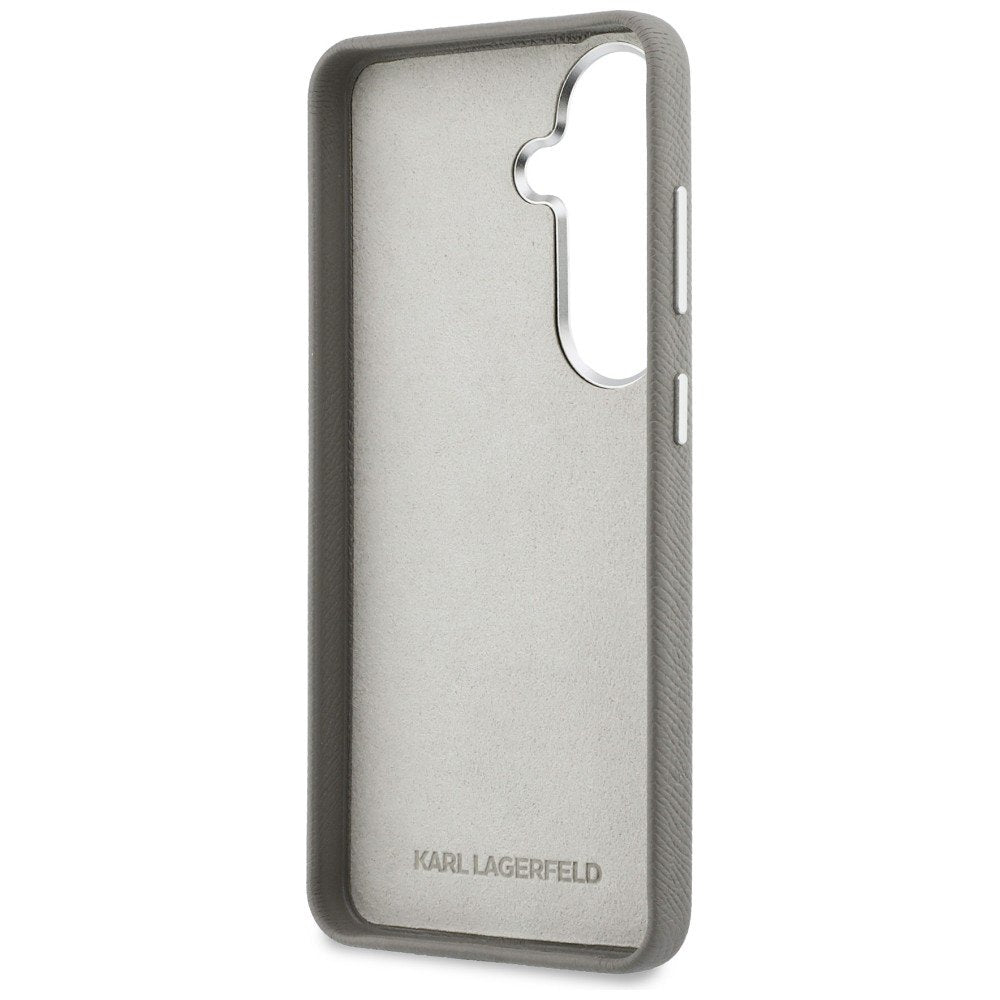 Karl Lagerfeld vāciņš Samsung Galaxy S26 sudrabains