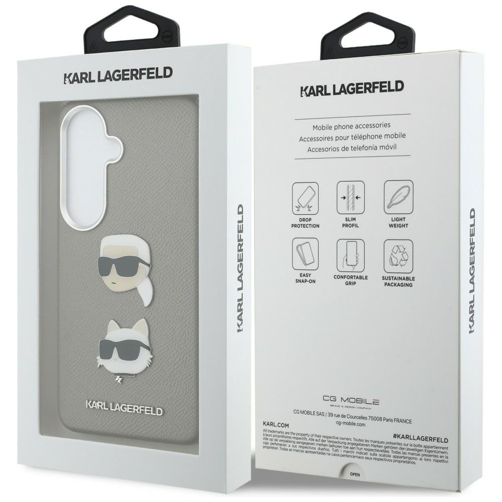 Karl Lagerfeld vāciņš Samsung Galaxy S26 sudrabains