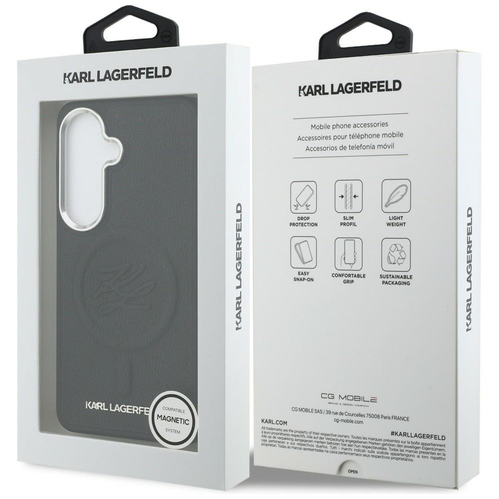 Karl Lagerfeld MagSafe vāciņš Samsung Galaxy S26 melns