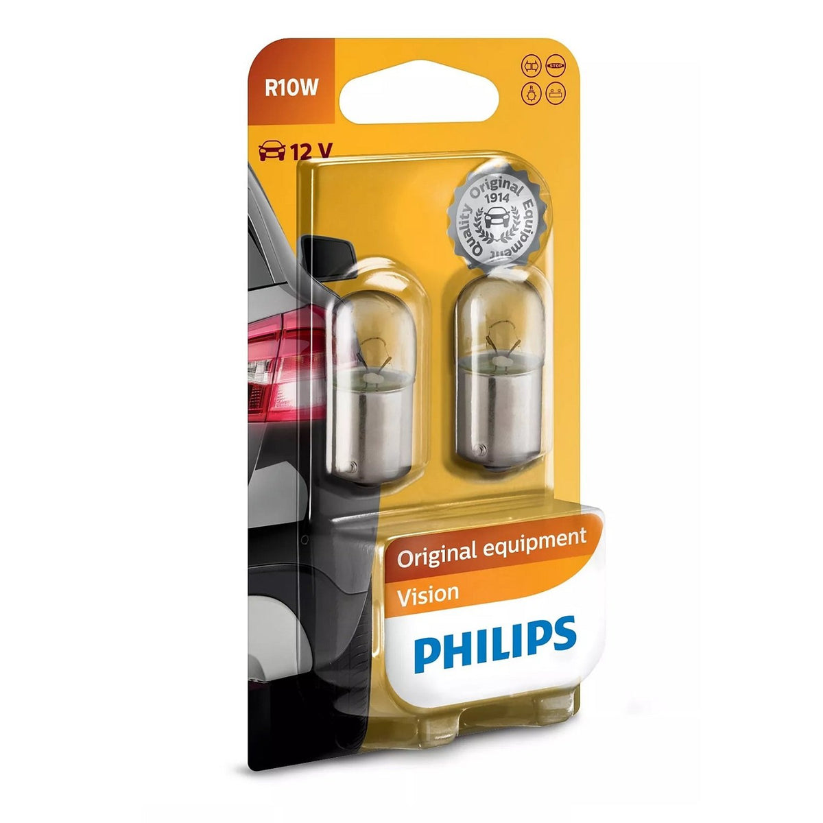 Philips auto spuldze R10W 2gab 12V 10W 12814B2