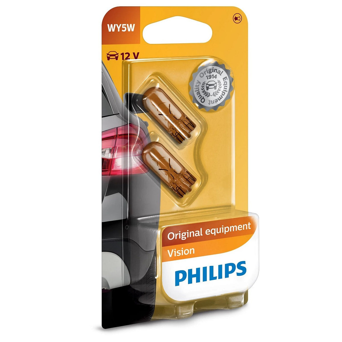Philips auto spuldze WY5W 2gab 12V 5W 12396NAB2