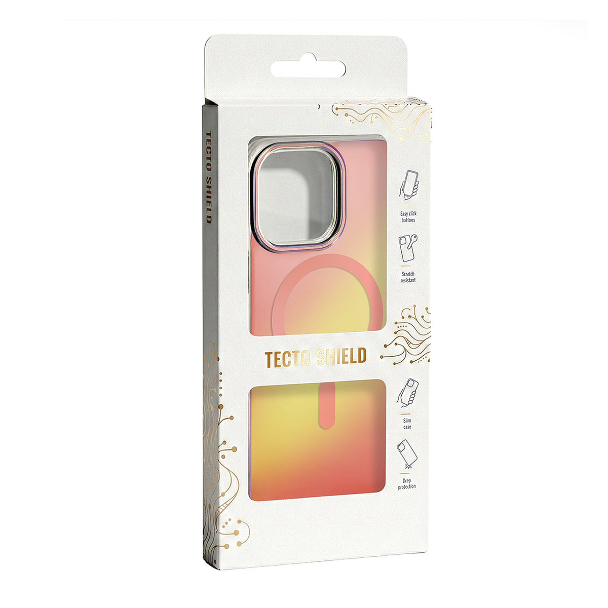 „Tecto Shield Aurora“ vāciņš iPhone 14 Pro 6,1" rozā