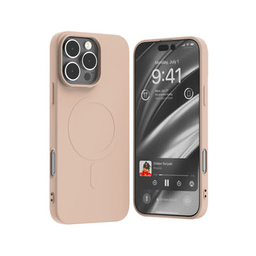 Mercury puspussilikona MagSafe vāciņš iPhone 16 Pro Max 6,9" smilšrozā krāsā