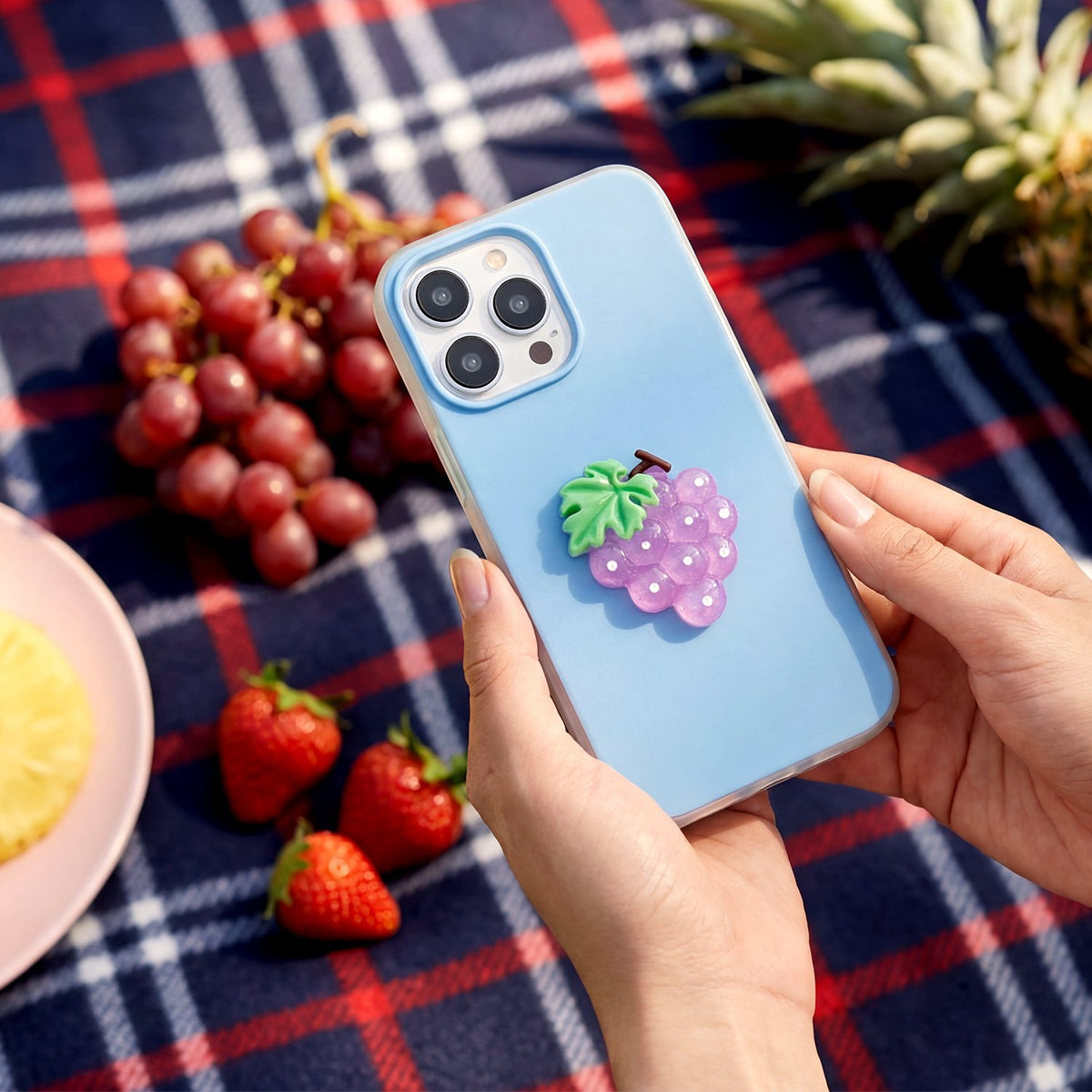 „Fruit“ 2-in-1 vāciņš Samsung Galaxy S25 Ultra, zils
