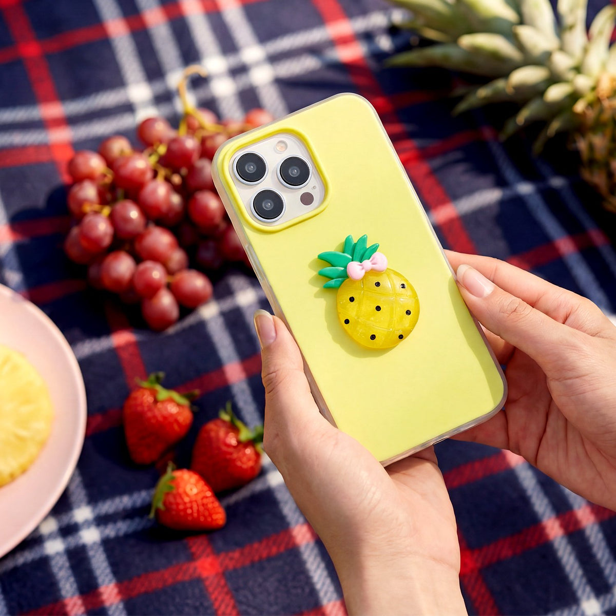 „Fruit“ 2-in-1 vāciņš iPhone 17 6,3" dzeltens