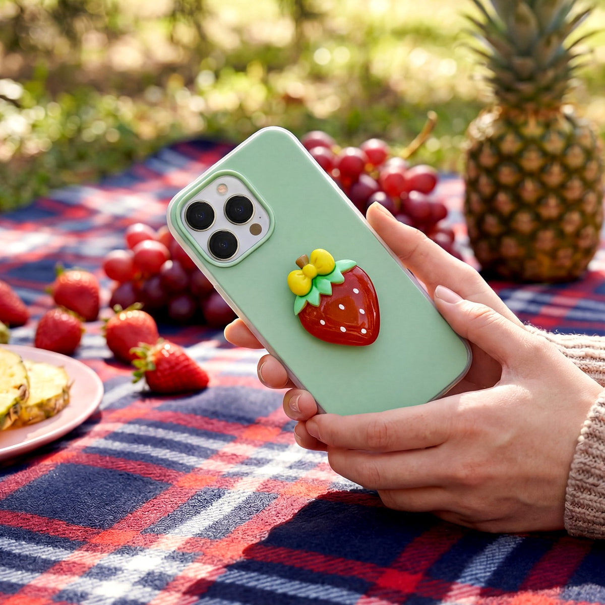 „Fruit“ 2-in-1 vāciņš iPhone 17 Pro Max 6,9" zaļš