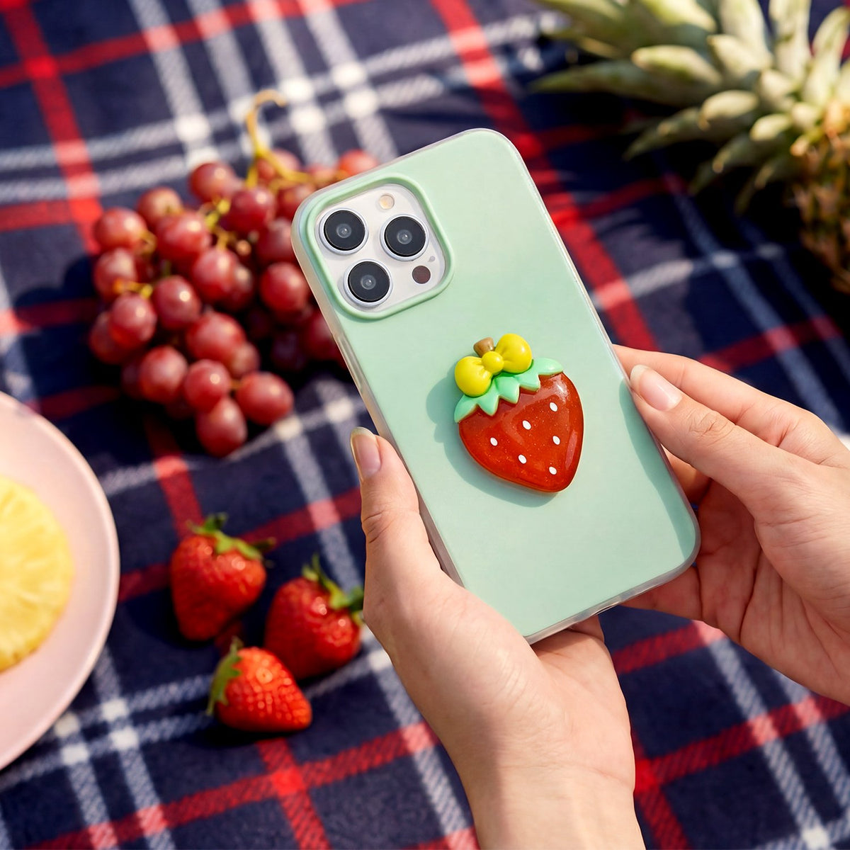 „Fruit“ 2-in-1 vāciņš Samsung Galaxy S25 Ultra, zaļš