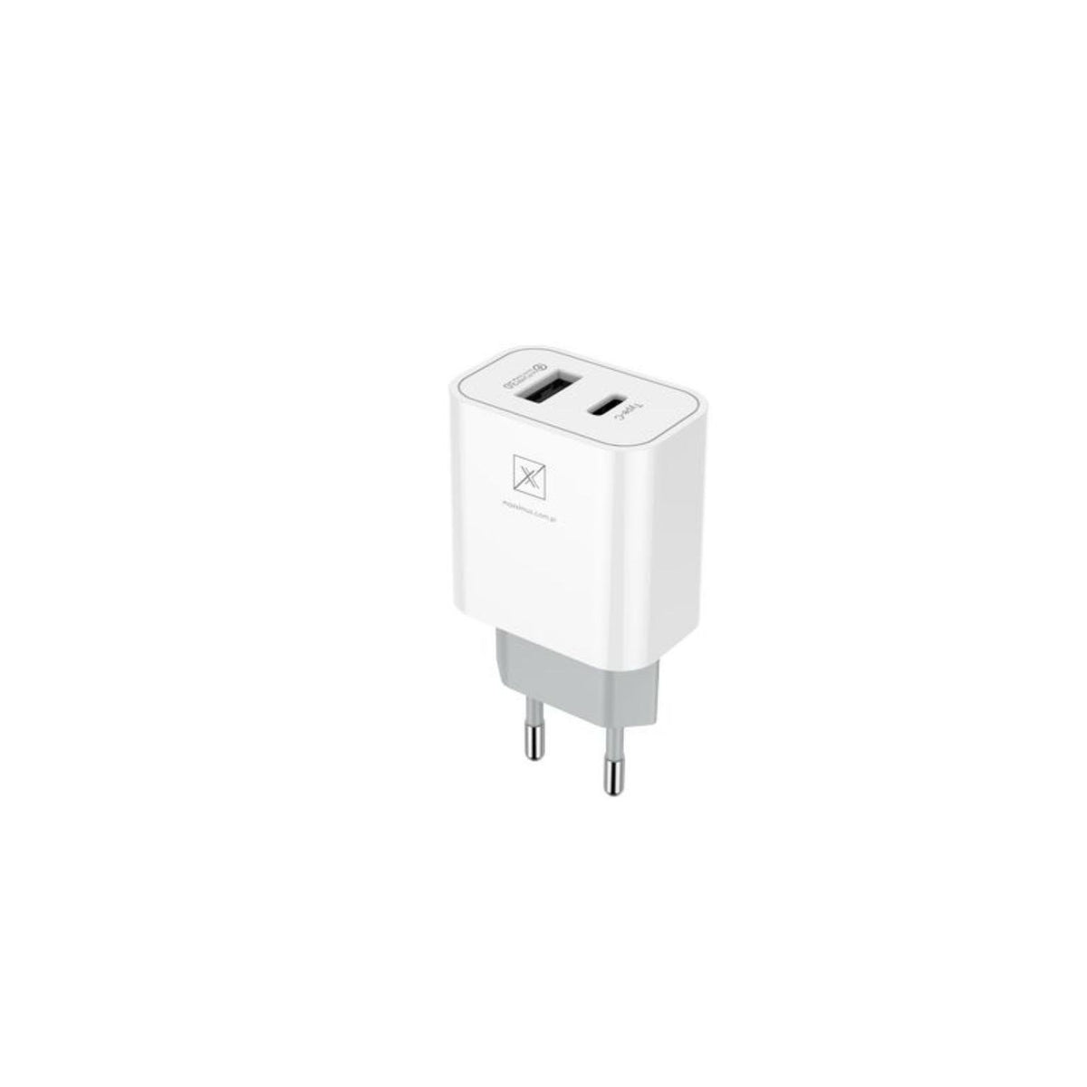 Tīkla barošanas avots MX ALFA 20 W PD+QC, USB-A+C, balts, TTT