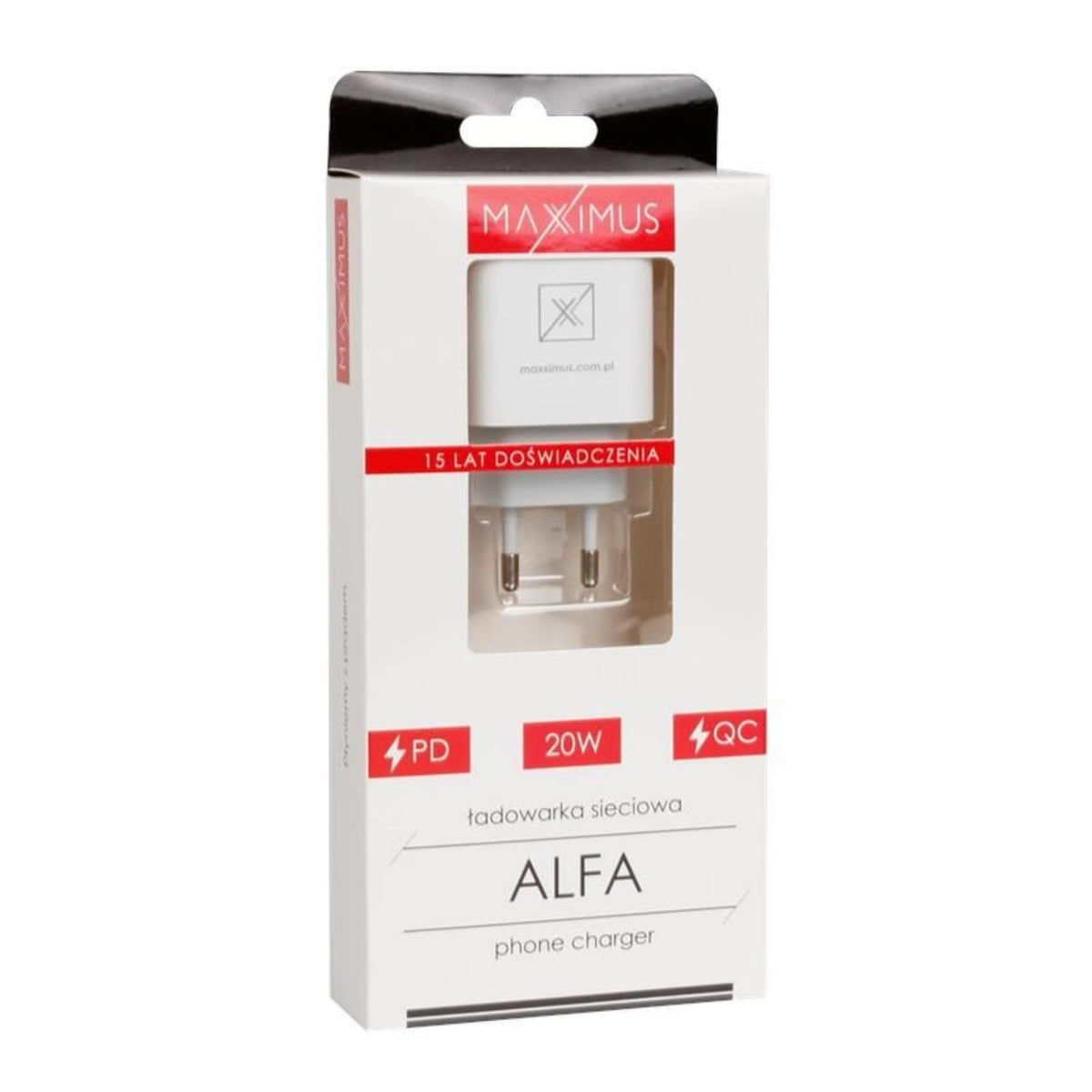 Tīkla barošanas avots MX ALFA 20 W PD+QC, USB-A+C, balts, TTT