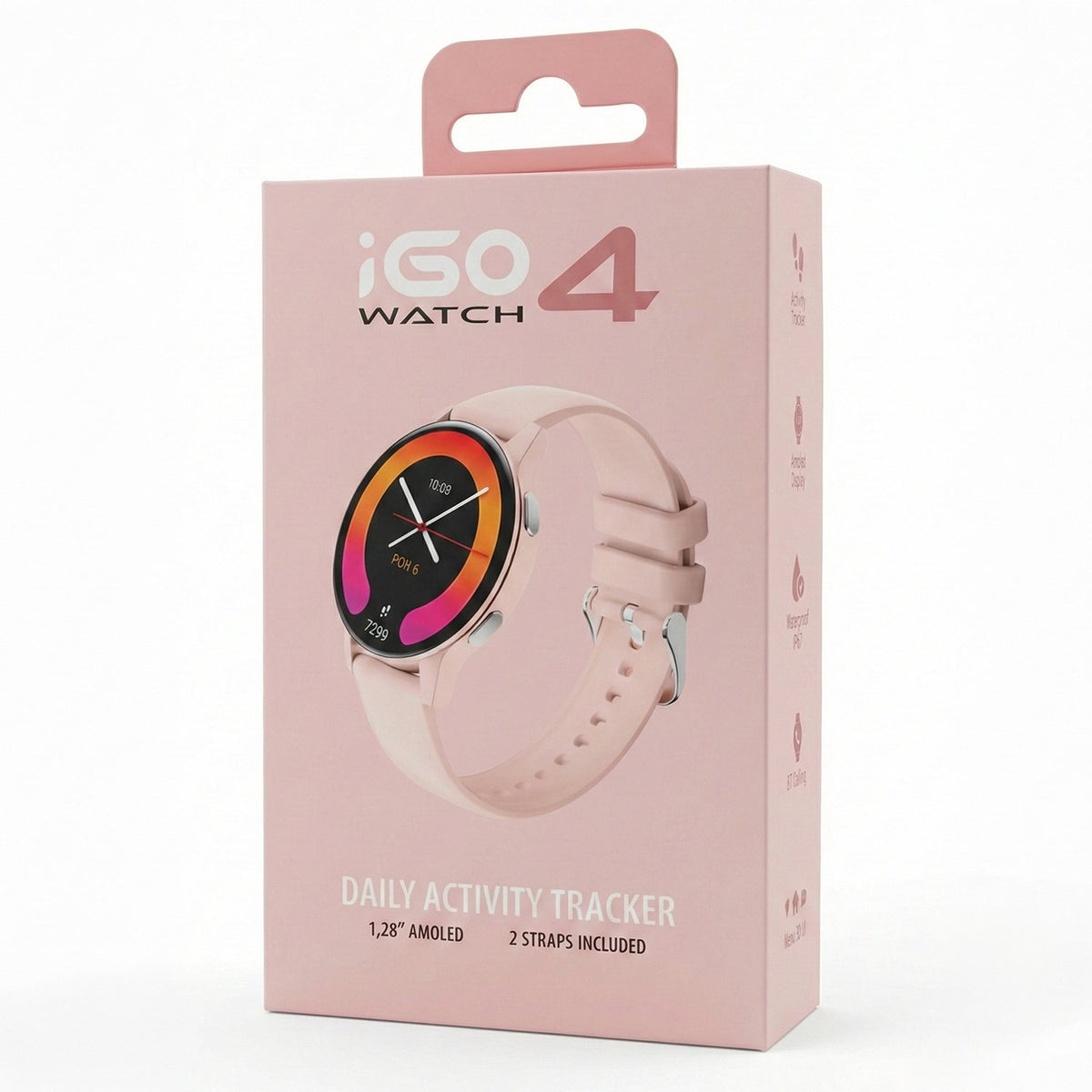 Forever viedpulkstenis iGo Watch 4! JW-600 Powder, rozā