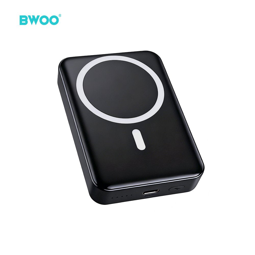 BWOO ārējā baterija 20W 10000 mAh, melna
