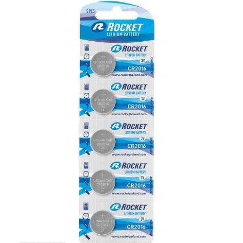 Rocket CR2016-5BB blistera iepakojumā 5 gab.