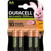 Duracell Precharged HR6 2500 mAh Always Ready blistera iepakojumā 4 gab.