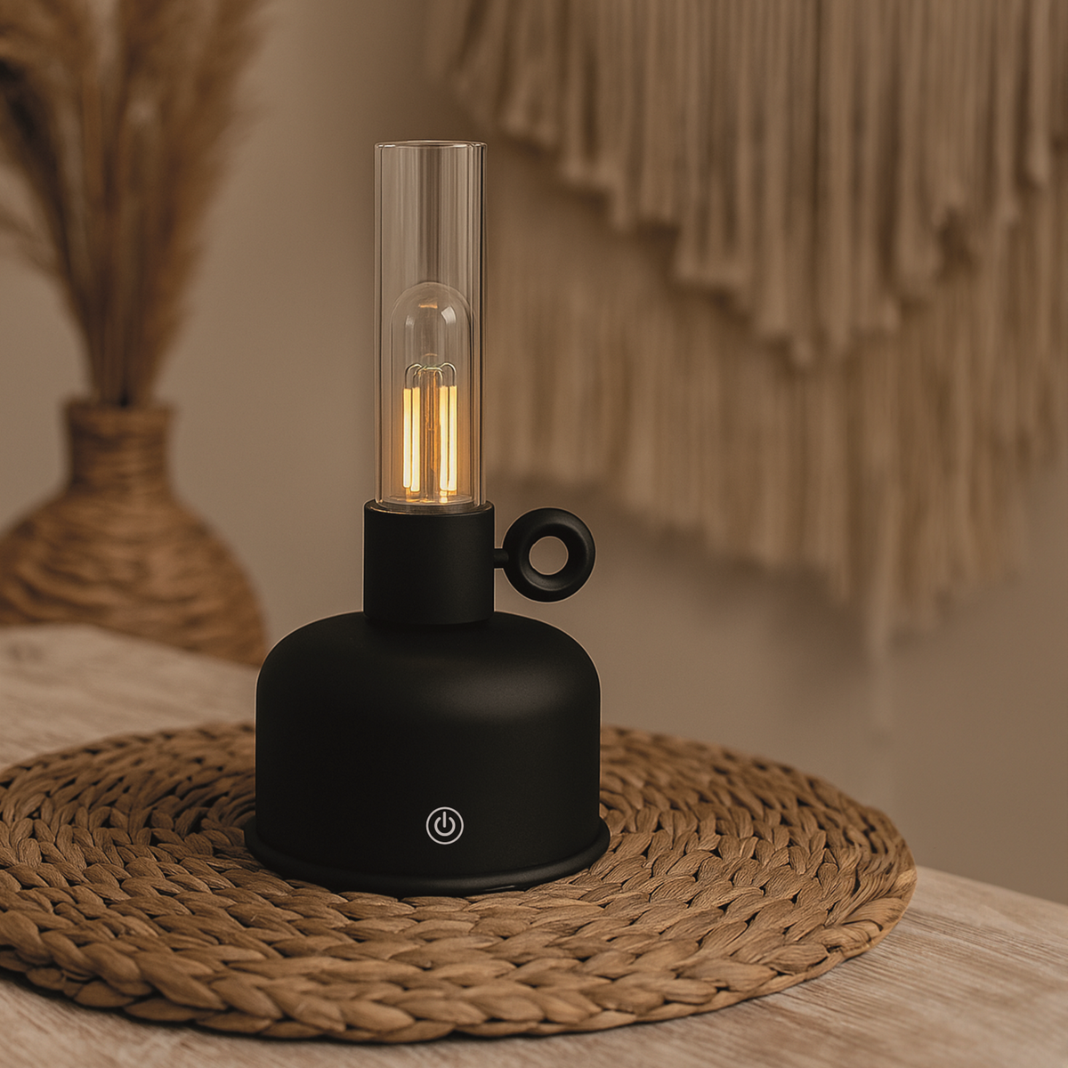 „Forever Light“ vintage stila naftas LED lampa FLR-02, melna