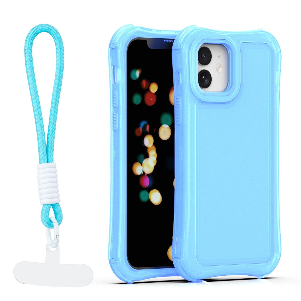 „Safepop“ vāciņš ar siksniņu iPhone 12 / 12 Pro 6,1" zils