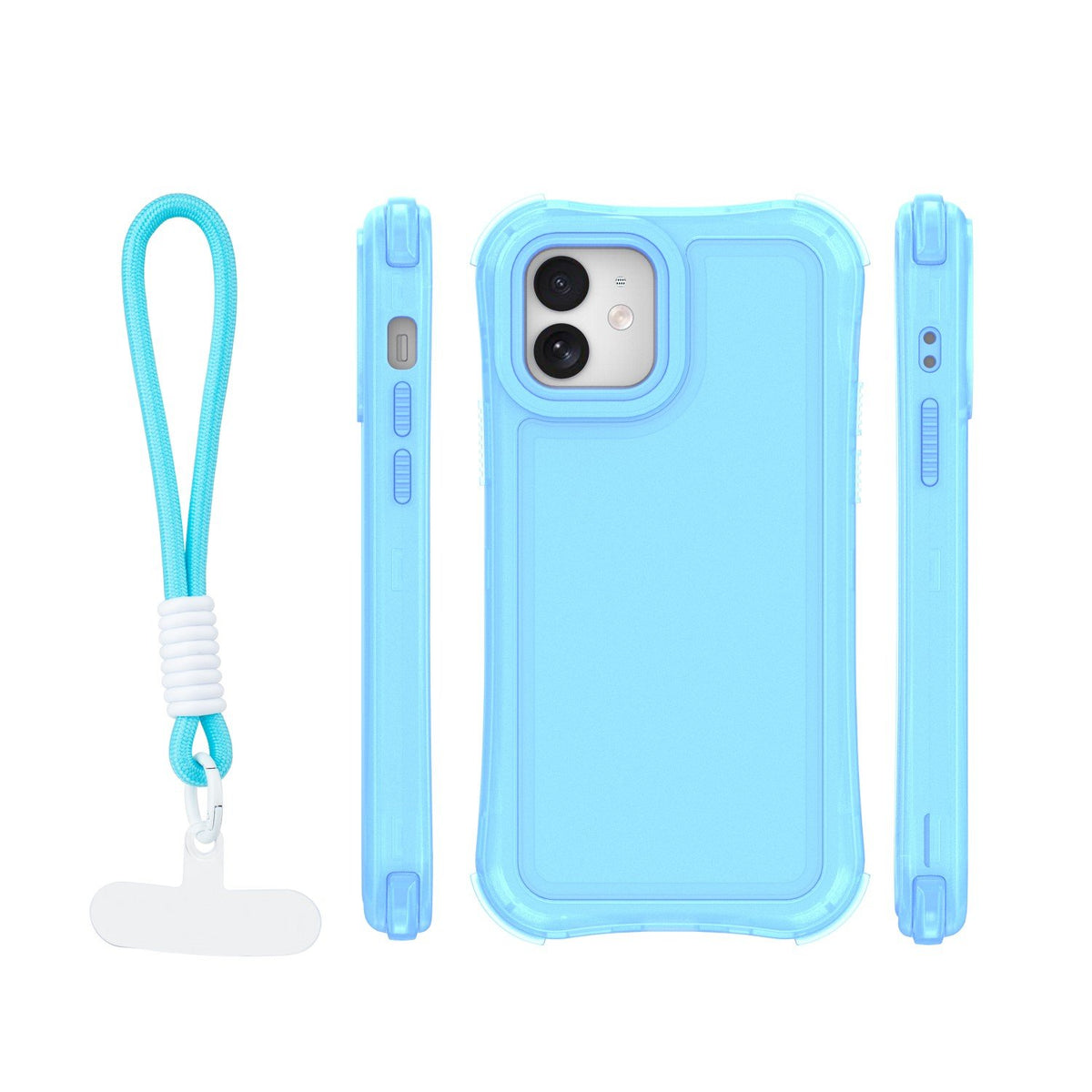 „Safepop“ vāciņš ar siksniņu iPhone 12 / 12 Pro 6,1" zils