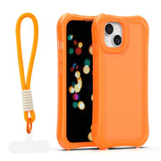 „Safepop“ vāciņš ar siksniņu iPhone 13 6,1" oranžs
