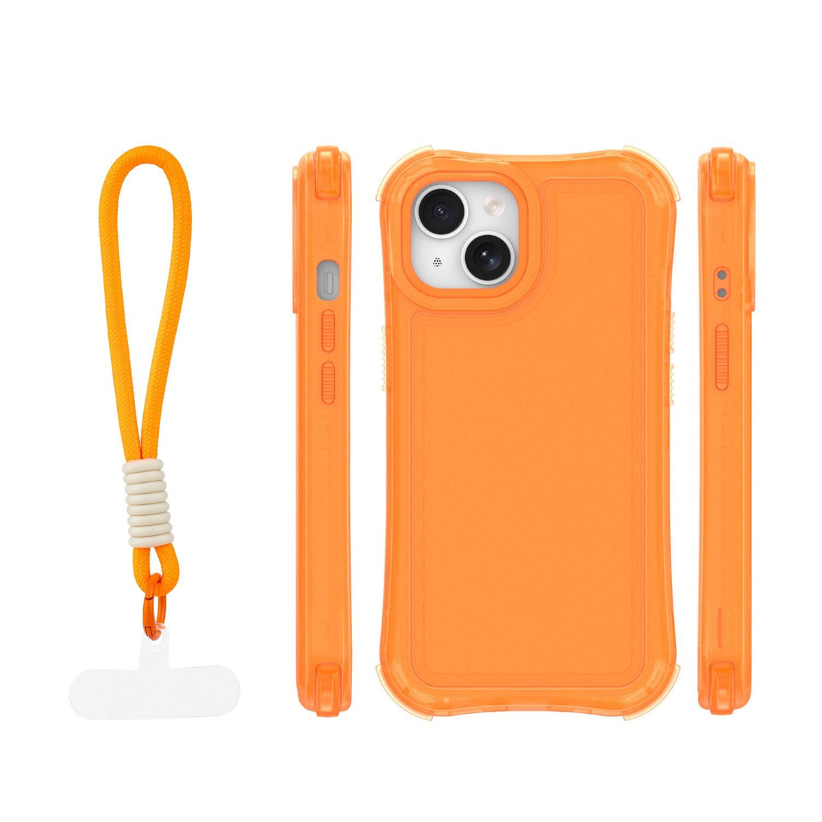 „Safepop“ vāciņš ar siksniņu iPhone 13 6,1" oranžs