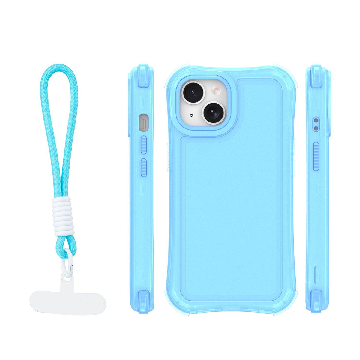 „Safepop“ vāciņš ar siksniņu iPhone 13 6,1" zils