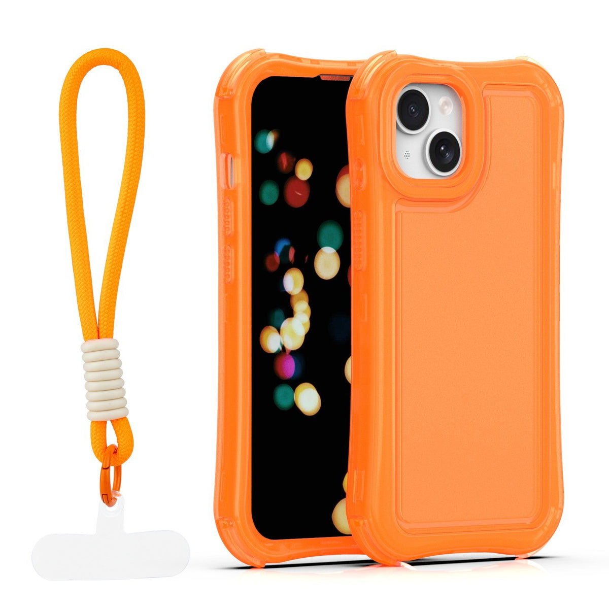 „Safepop“ vāciņš ar siksniņu iPhone 14 6,1" oranžs