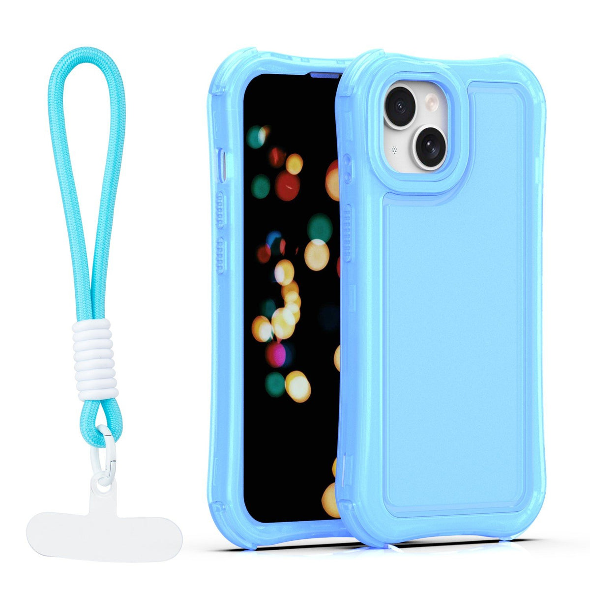 „Safepop“ vāciņš ar siksniņu iPhone 14 6,1" zils