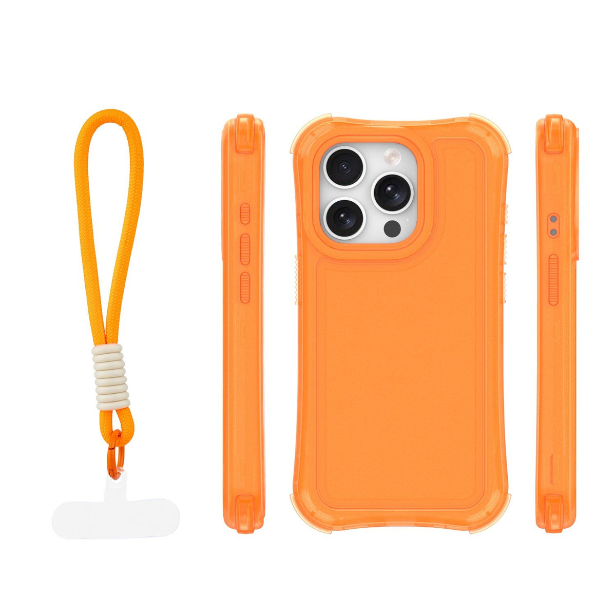 „Safepop“ vāciņš ar siksniņu iPhone 15 Pro 6,1" oranžs